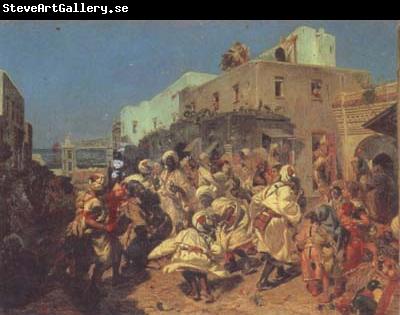 Alfred Dehodencq Blacks Dancing in Tangiers (san26)
